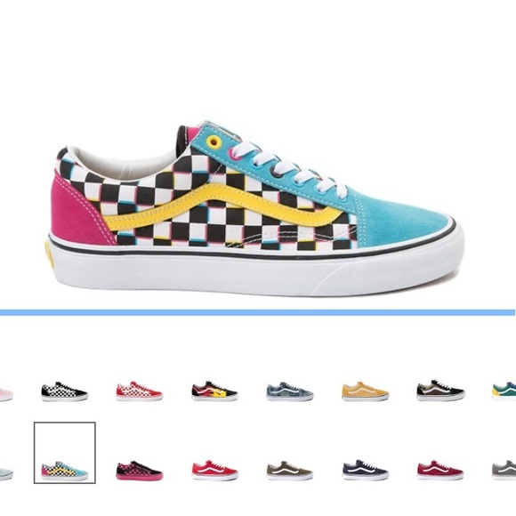 retro checkered vans